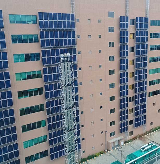 India’s largest vertical solar farm